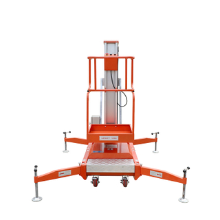 Single Mast Aluminium Adjustable Hydraulic Man Lift Platform