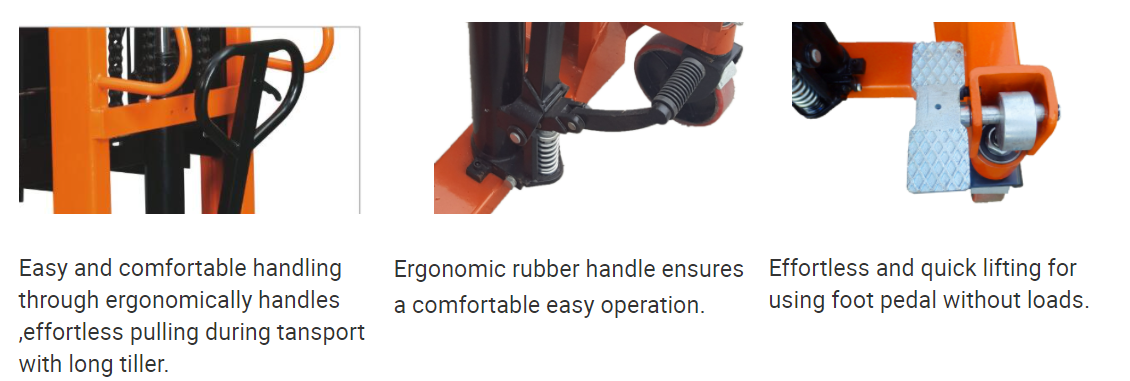 Hand Stacker Pallet Forklift Use in Warehouse Stacker Hydraulic Manual Lift Hand Stacker Pallet Forklift Use in Warehouse Stacker Hydraulic Manual Lift