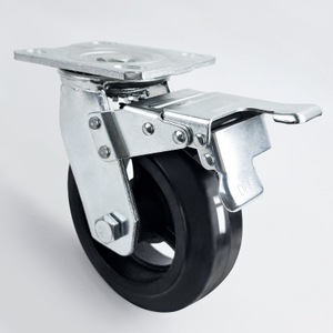 Iron core rubber B-type caster wheel