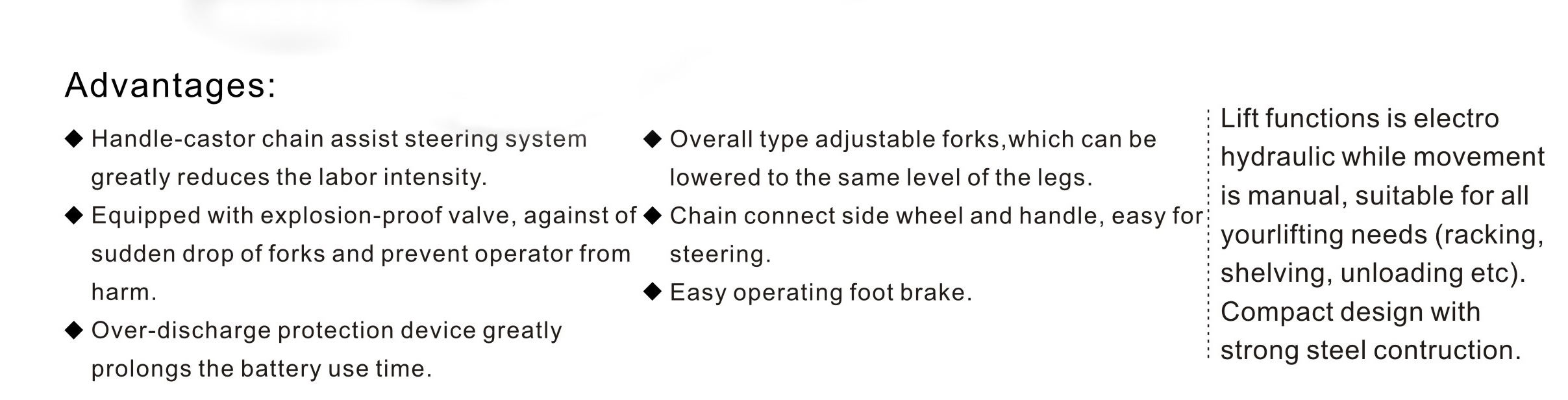 electric lift stacker