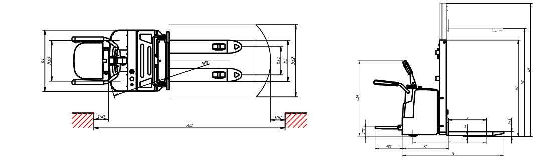 semi electric pallet stacker