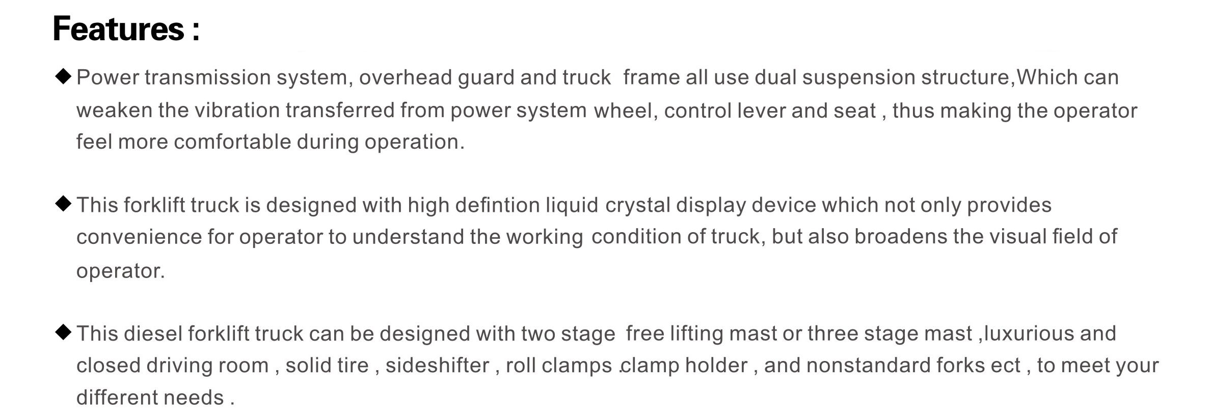 diesel forklift truck diesel forklift truck