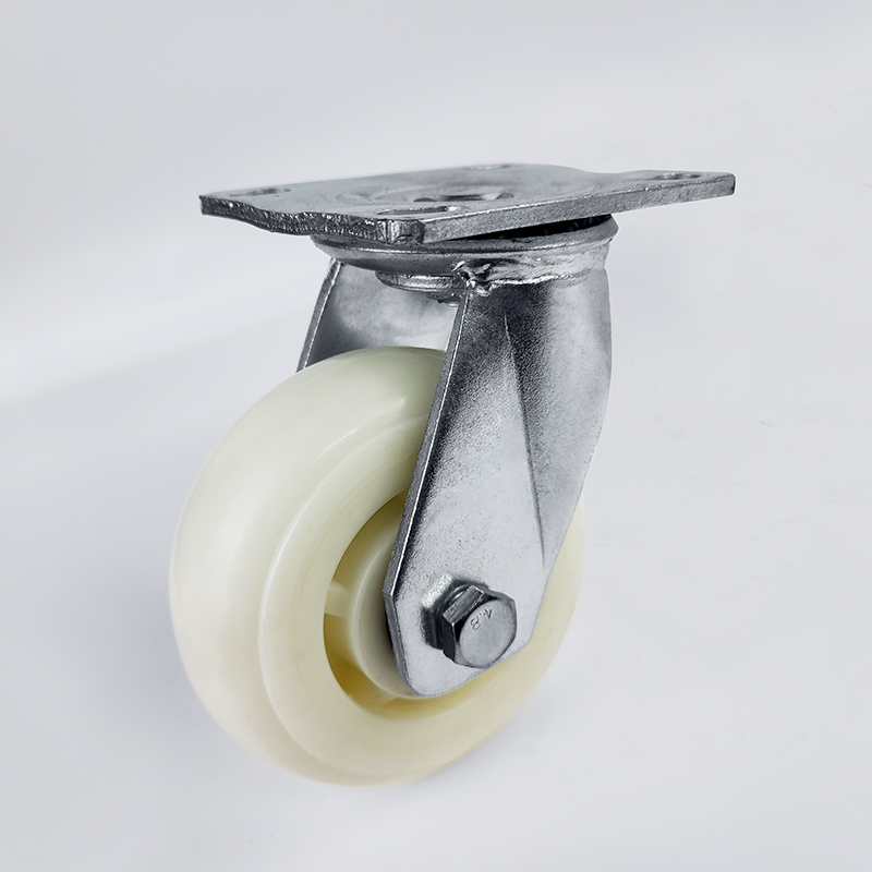 Heavy duty nylon caster with cover