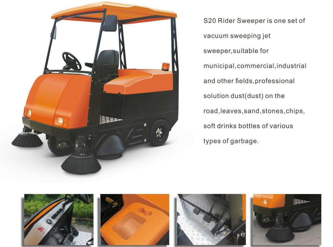 electric power brush sweeper