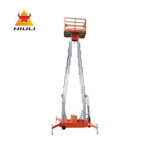 NIULI Hubwagen 200kg Mobile Hydraulic Electric Outdoor Aluminum Work Platform Lifter