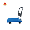 NIULI Supermarket Warehouse Handling Cargo Heavy Duty Goods Platform Truck Plastic 300KG Trolley Hand Cart