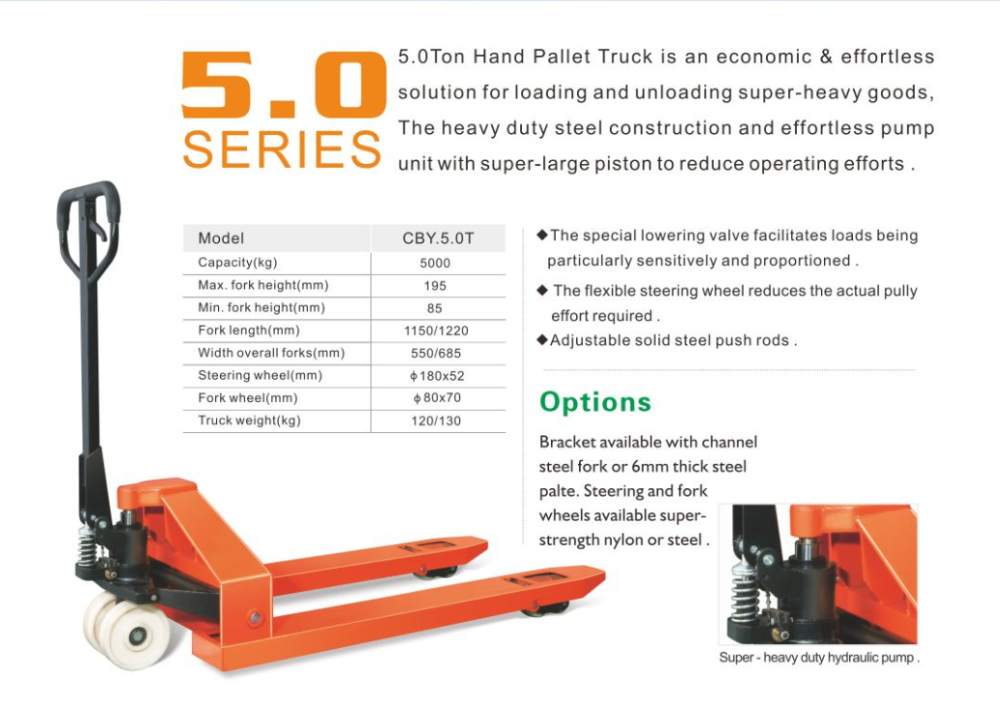 Ručn&yacute; paletov&yacute; voz&iacute;k NIULI 