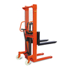 NIULI Hand Manual Pallet Operated Stacker Hydraulic 1.6m Lifting Pallet Stacker Forklift