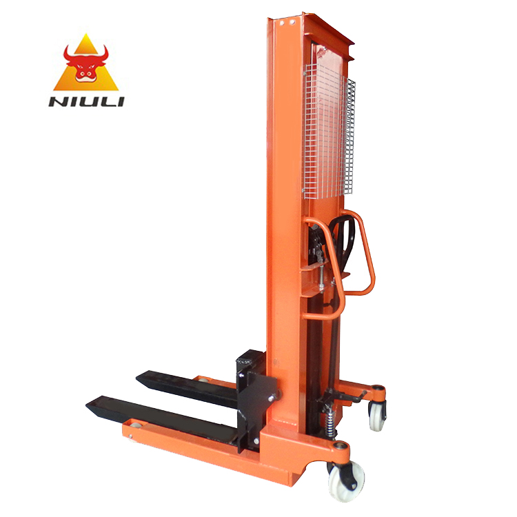 NIULI Hand Stacker Capacity 2000kg Lifting Height 1600mm High Quality Hydraulic Manual Forklift Price