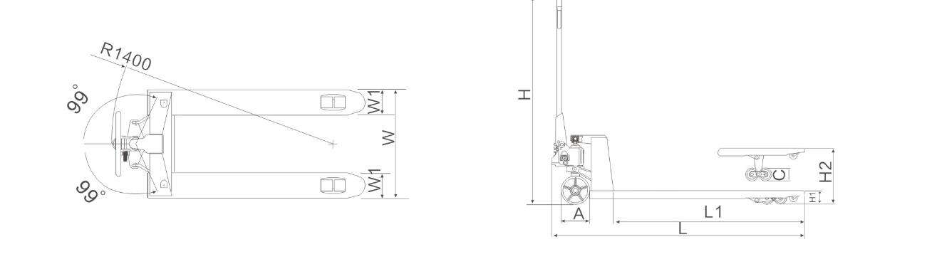 heavy duty hand pallet truck
