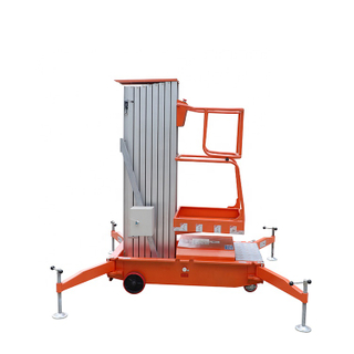 NIULI 8m Aluminum Alloy Platform Lift Elevator Electric Hydraulic Pressure Mobile Lifting Platform Single Person Lift Elevator