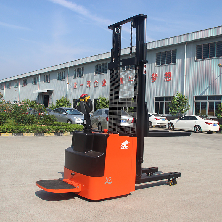 NIULI Electric Forklift Truck Pallet Lift Stacker Capacity 1500kg /2000kg Full Electric Stacker for Warehouse