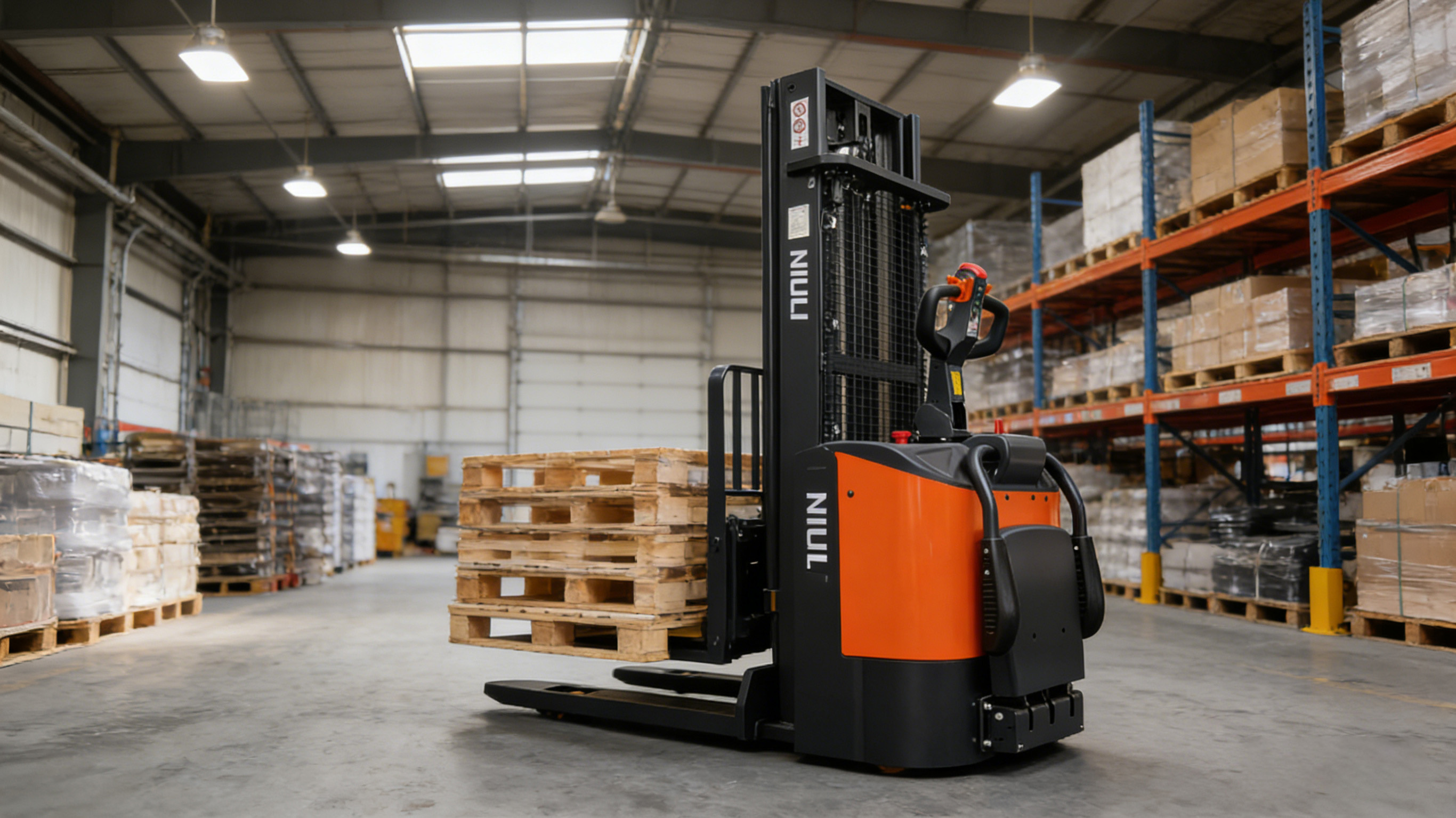 electric stacking lift trucks
