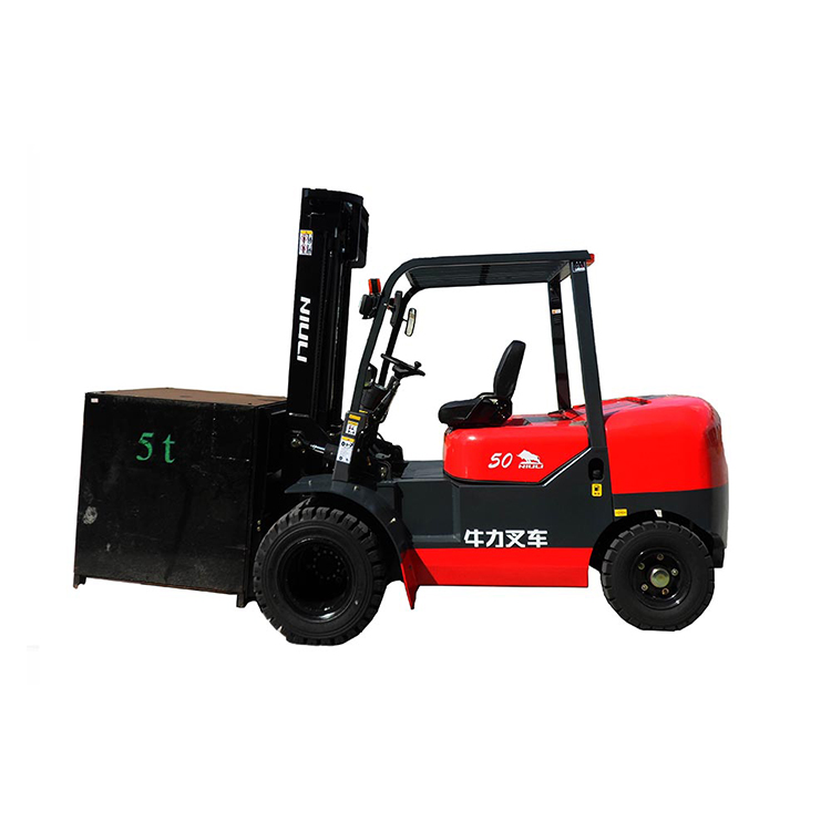 Earth-moving Machinery Multi-wheel Diesel Forklift Double Front Wheels Forklift with Mitsubishi Engine