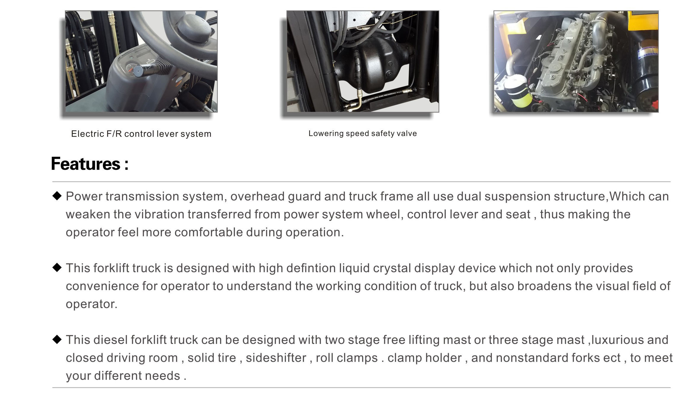 Powerful Engine Forklift 