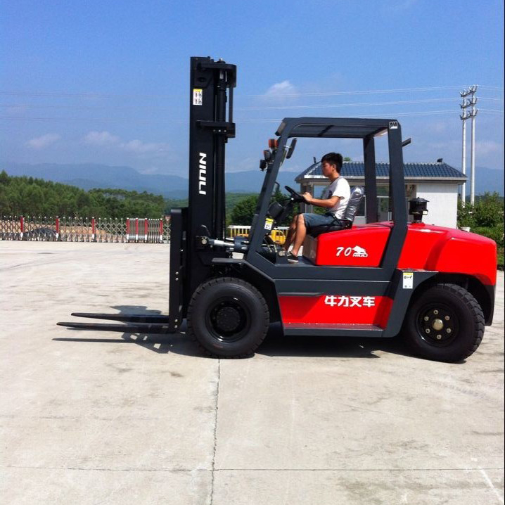 NIULI Heavy Duty 7 Ton Forklift Great Logistic Equipment Forklift Truck with Automatic Transmission