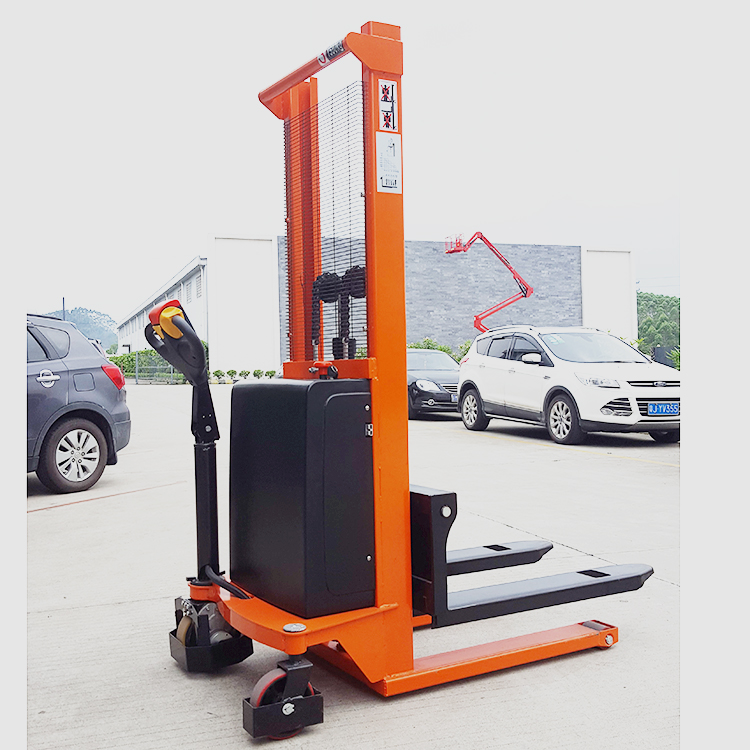 NIULI 1000KG Walkie Forklift Hydraulic Full Electronical Elevated Lifter Economical Electric Stacker