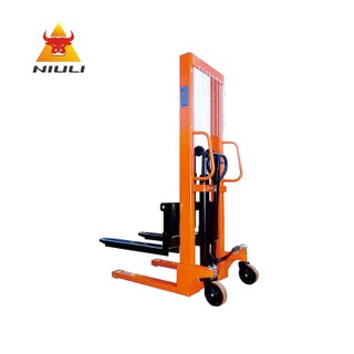 NIULI 1Ton 1.6M Hand Pallet Truck Stacker Hydraulic Manual Forklift for Material Handling