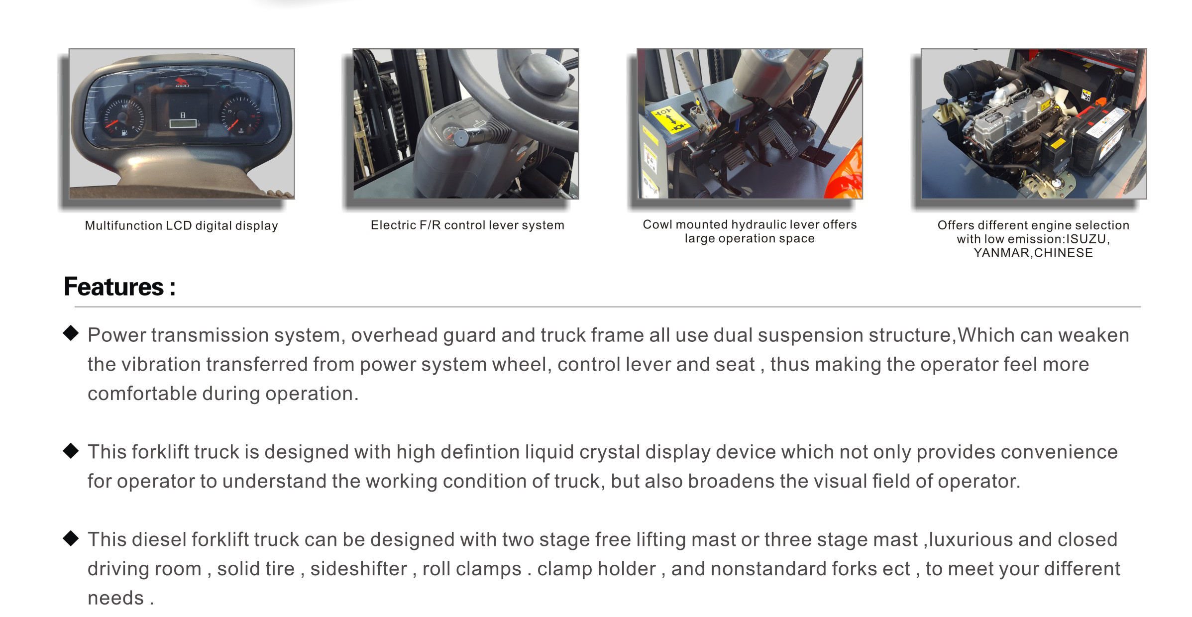 1.5 Ton Diesel Forklift 