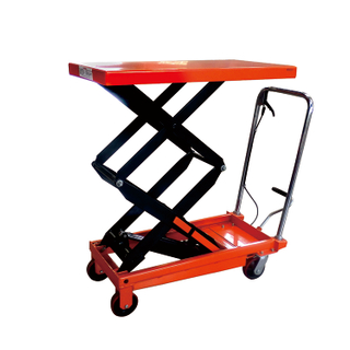 NIULI Factory Direct Outlet Small Cart Trolley Table Double Scissor Lift for Warehouse