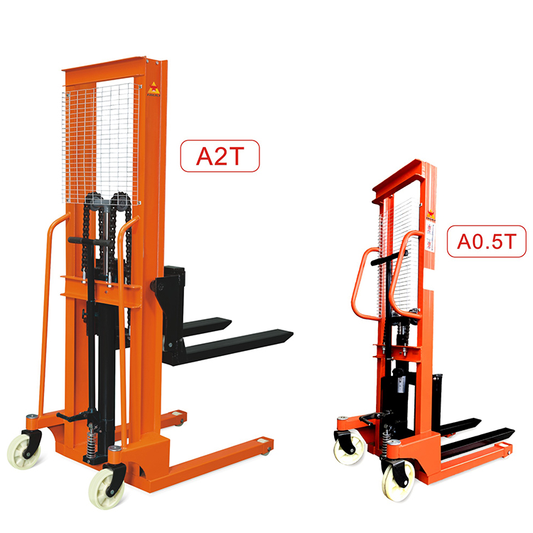 Manual Pallet Stacker Hand Stacker Hand Forklift 2000kg Hydraulic Manual Lifter