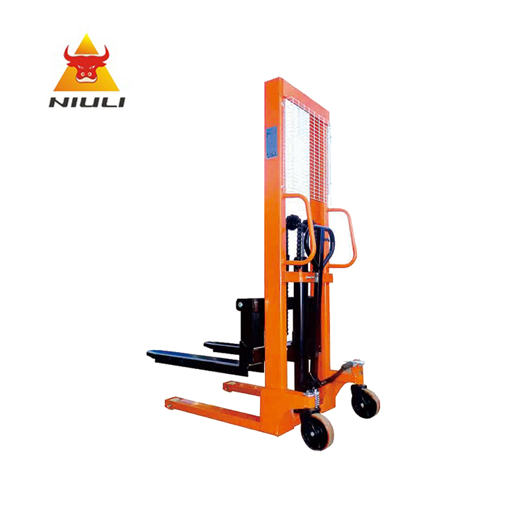 NIULI Hot Selling Portable Transport Machine Manual Hydraulic Hand Pallet Stacker
