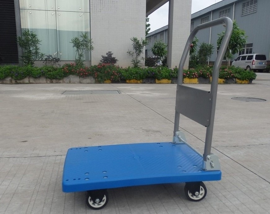 NIULI Foldable Plastic Hand Platform Truck 150kg Hand Trolley