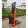 NIULI Warehouse Semi Automatic Electric Powered Fork Stacker 1.5ton 3meter Semi-electric Pallet Stacker for Material Handling