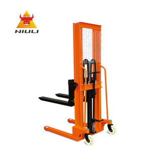 NIULI Movable Trans Palet Manual Forklift Pallet Stacker Hydraulic Lifter for Trucks