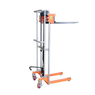 NIULI Manual Hand Pallet Stacker 400KG Capacity 1700MM Small Table Truck Hydraulic Goods Lifter