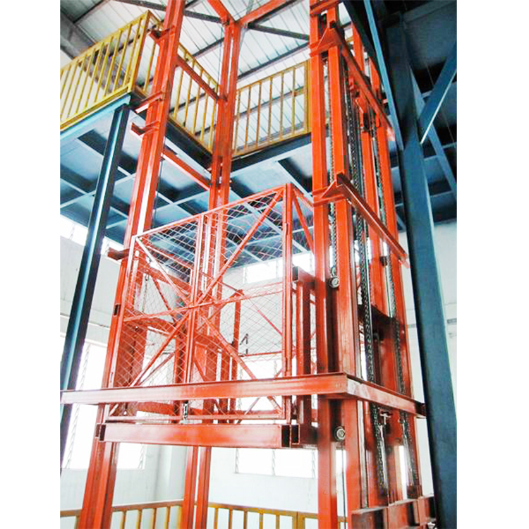 NIULI Wall Mounted Cargo Freight Elevator 1000kg 2000kg 3meter 4m 5m 6m 8m 9m 12m Industrial Warehouse Cargo Lift Price
