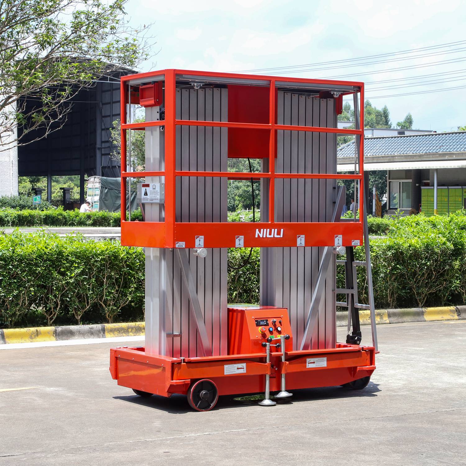 GTWY Aluminium Alloy Aerial Lift Platform | Double Mast Lift